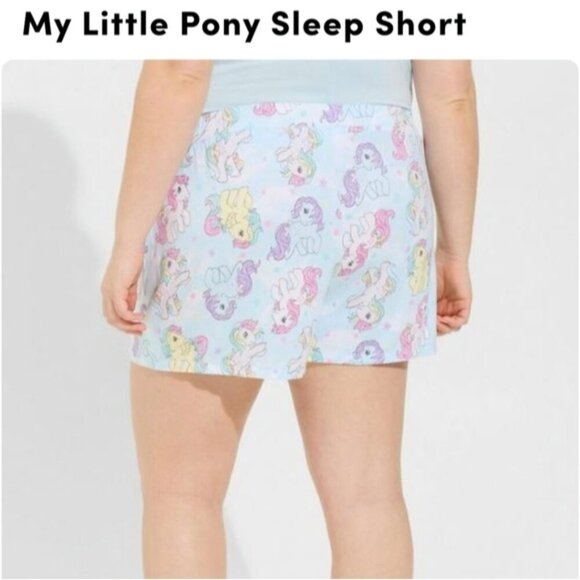 Torrid My Little Pony Sleep Short woman's plus Size 1x. - Picture 4 of 12